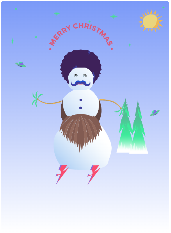 Example holiday card