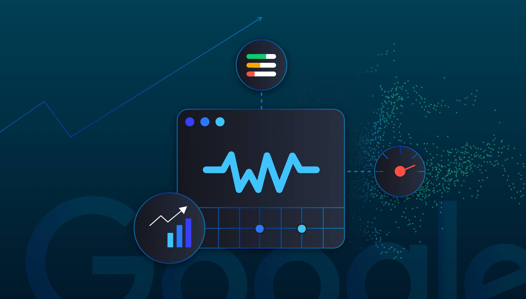 Illustration of google page experience and core web vitals graphs|screenshot of the Lighthouse audit tool||||where you can find core web vitals in the google search console dashboard