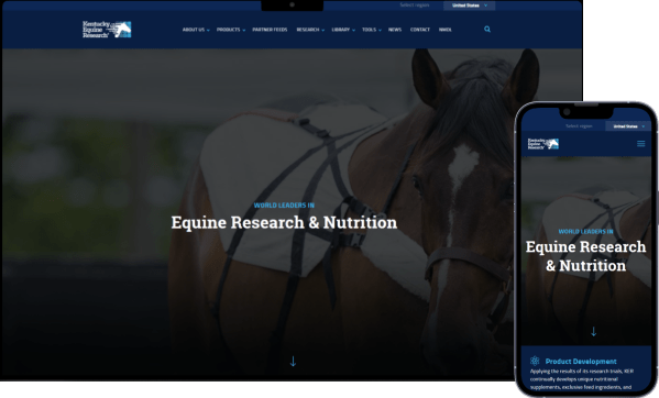 Kentucky Equine Research on desktop and mobile