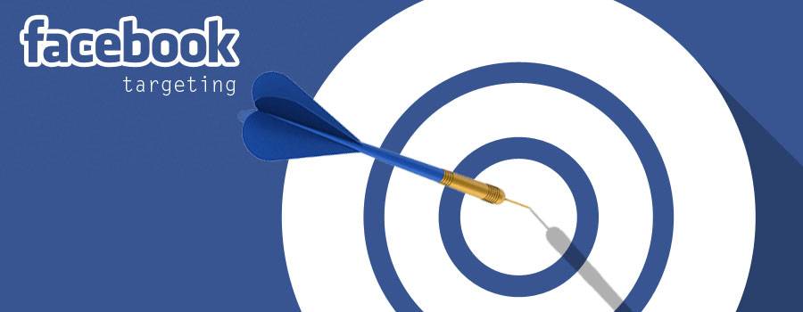 facebook logo with a dart in the bullseye of a target