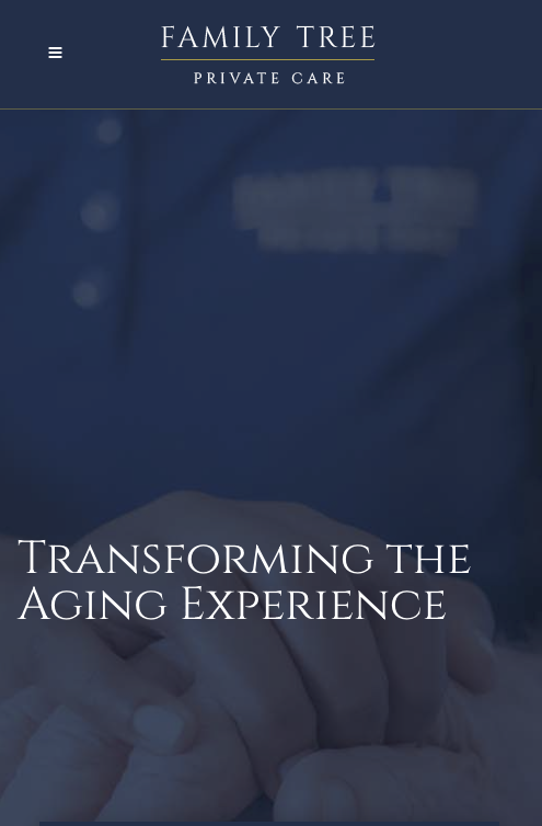 Mobile view home page family tree