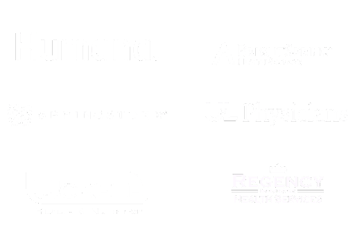 A collage of our healthcare client logos