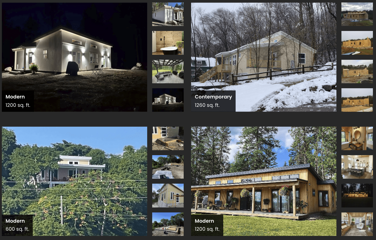 examples of mighty small homes build projects
