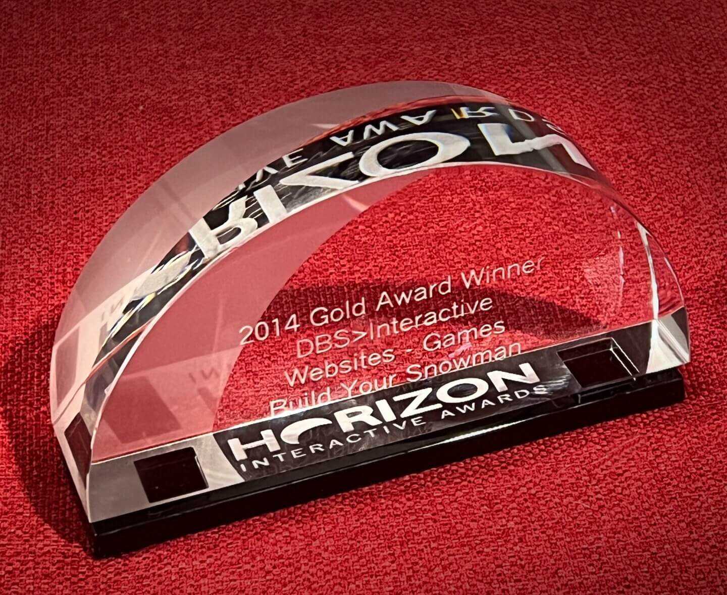 Horizon award for interactive 