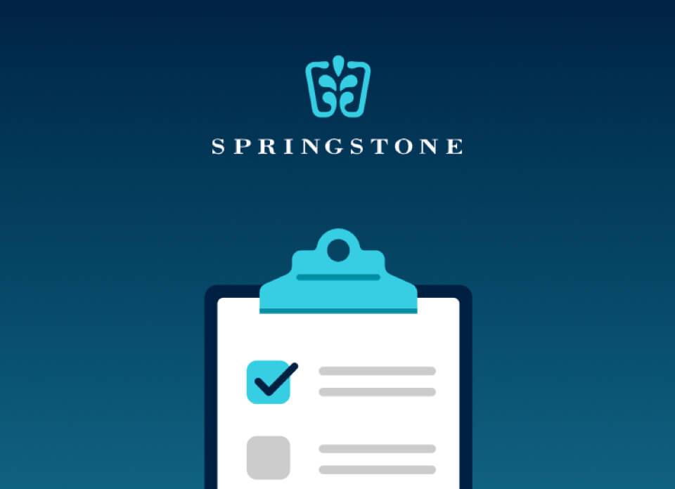 the Springstone mental health survey app developed by DBS Interactive