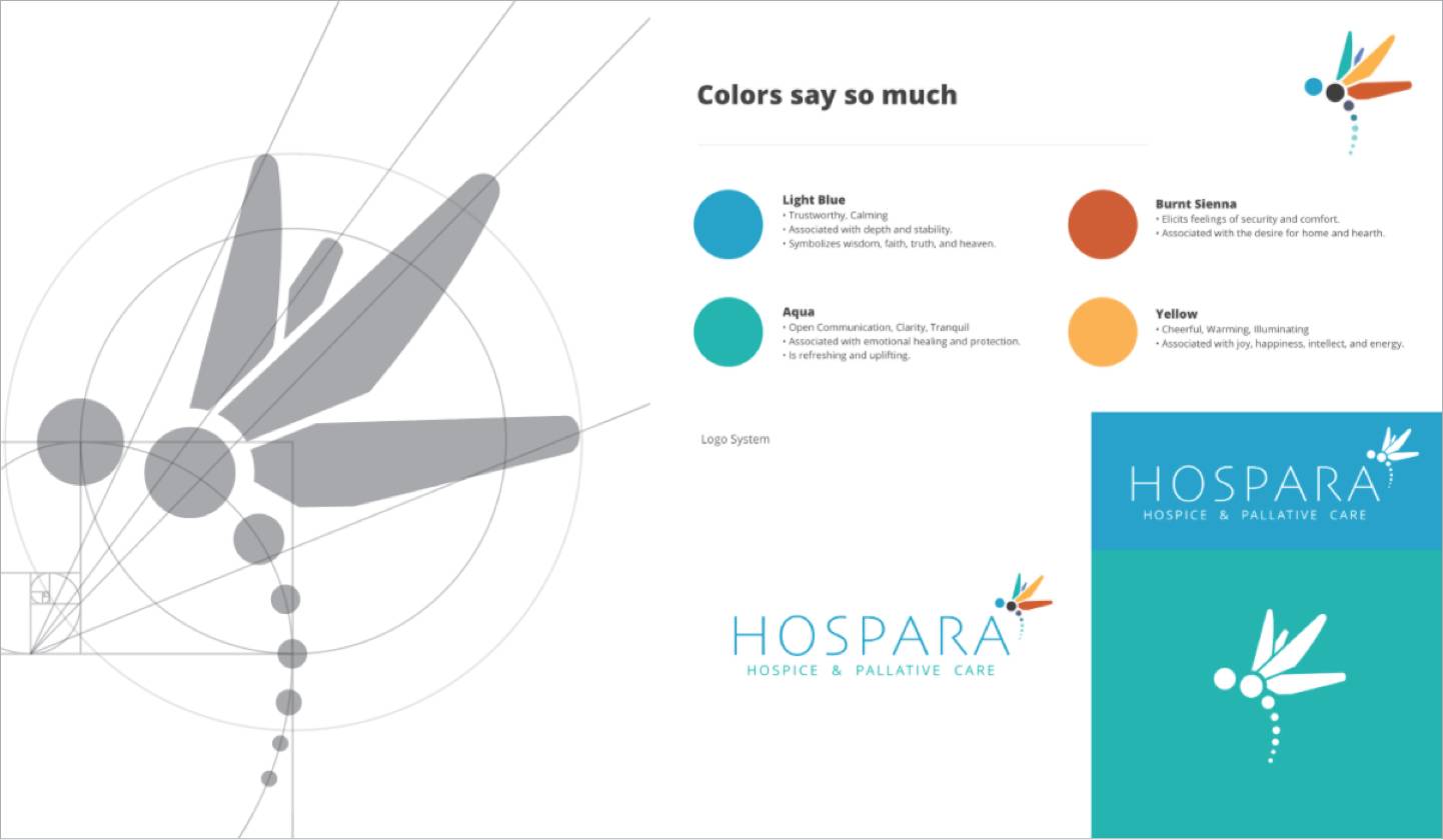 Examples of Logos and color schemes